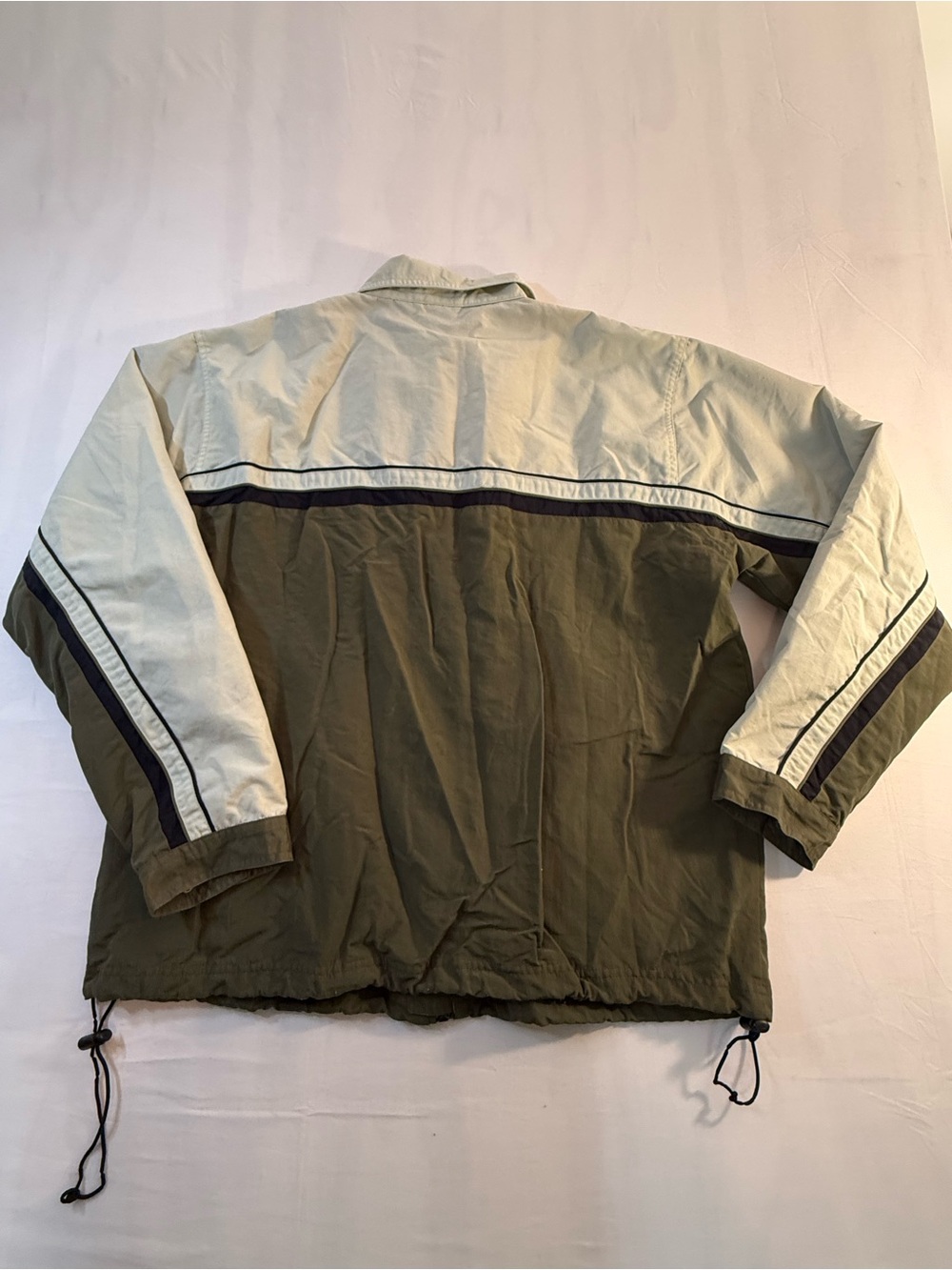 OP Olive & Cream Colorblock Zip Windbreaker - Picture 12 of 12